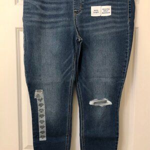 Rockstar super skinny jeggings mid-rise ankle length size 14  (STK#005)